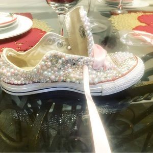 Hand made pearl shoes